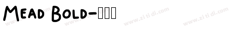 Mead Bold字体转换